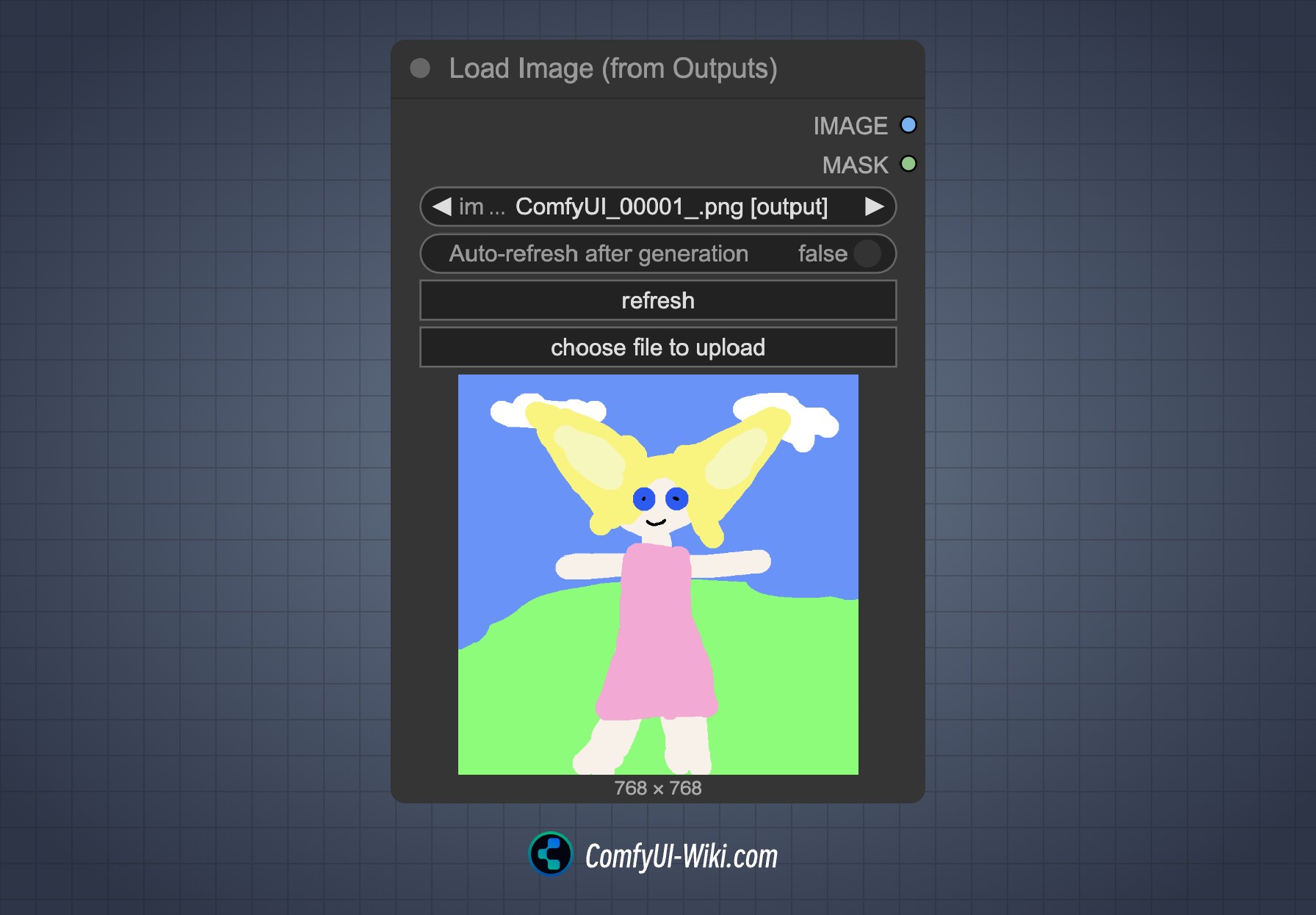 Load Image(from output) 节点